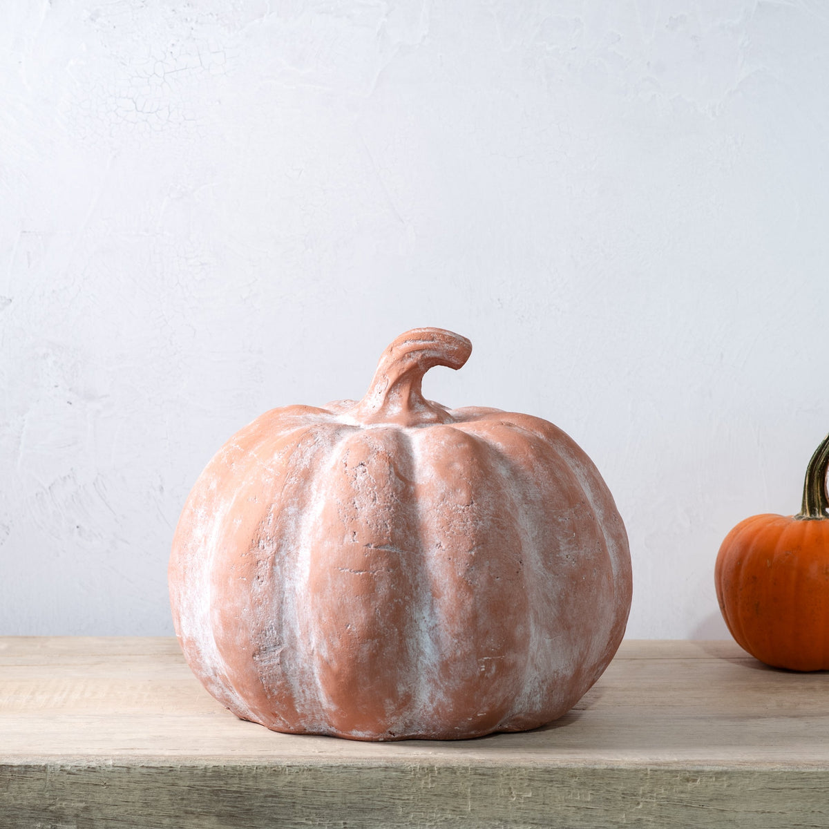 Orange Terracotta Pumpkins | 2 Sizes