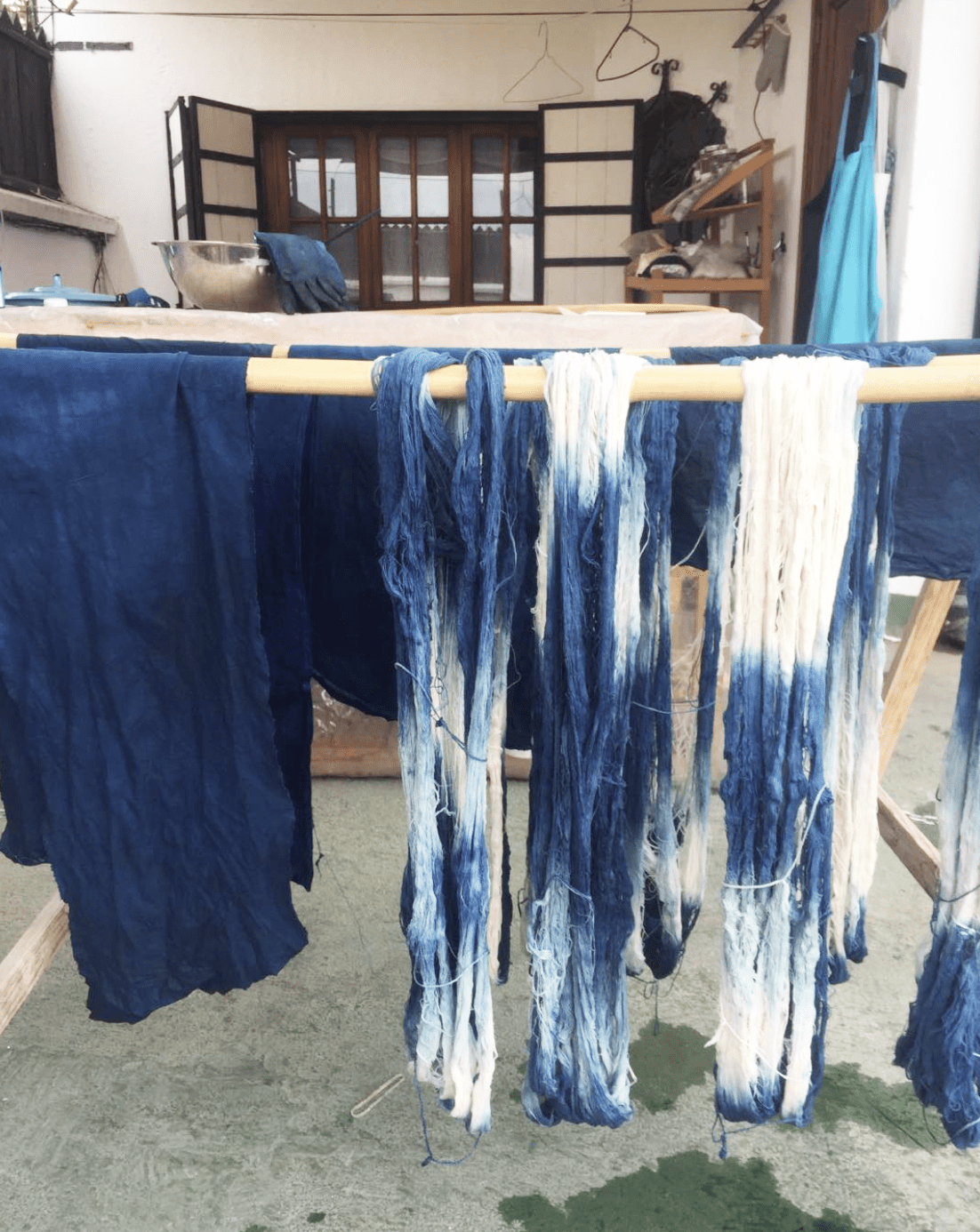 Indigo Shibori Cocktail Napkins Set of 4
