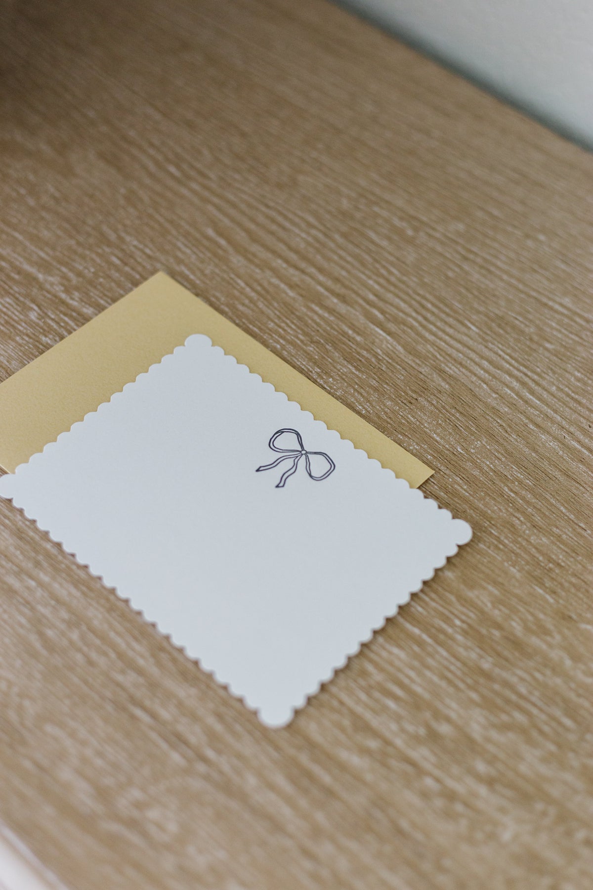 Vintage Bow Letterpress Greeting Card | Pretty Everyday Card