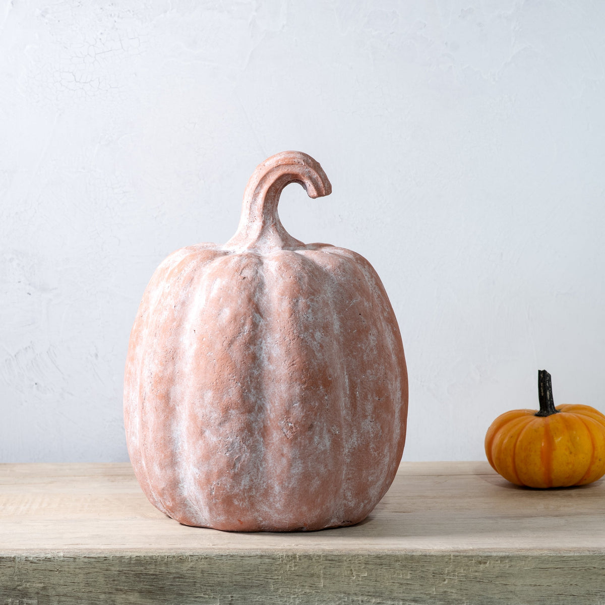 Orange Terracotta Pumpkins | 2 Sizes
