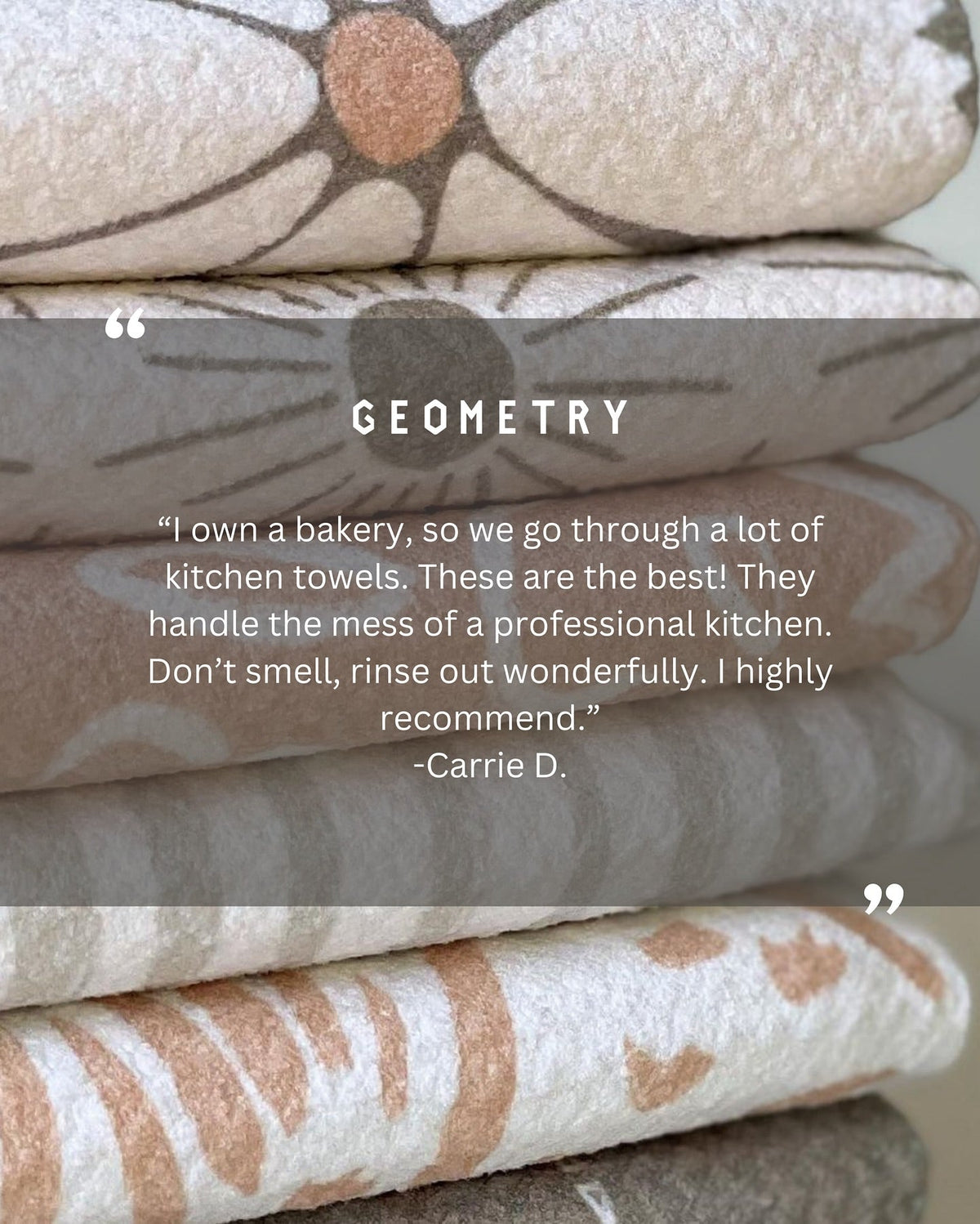 Be Merry Plaid Geometry Tea Towel