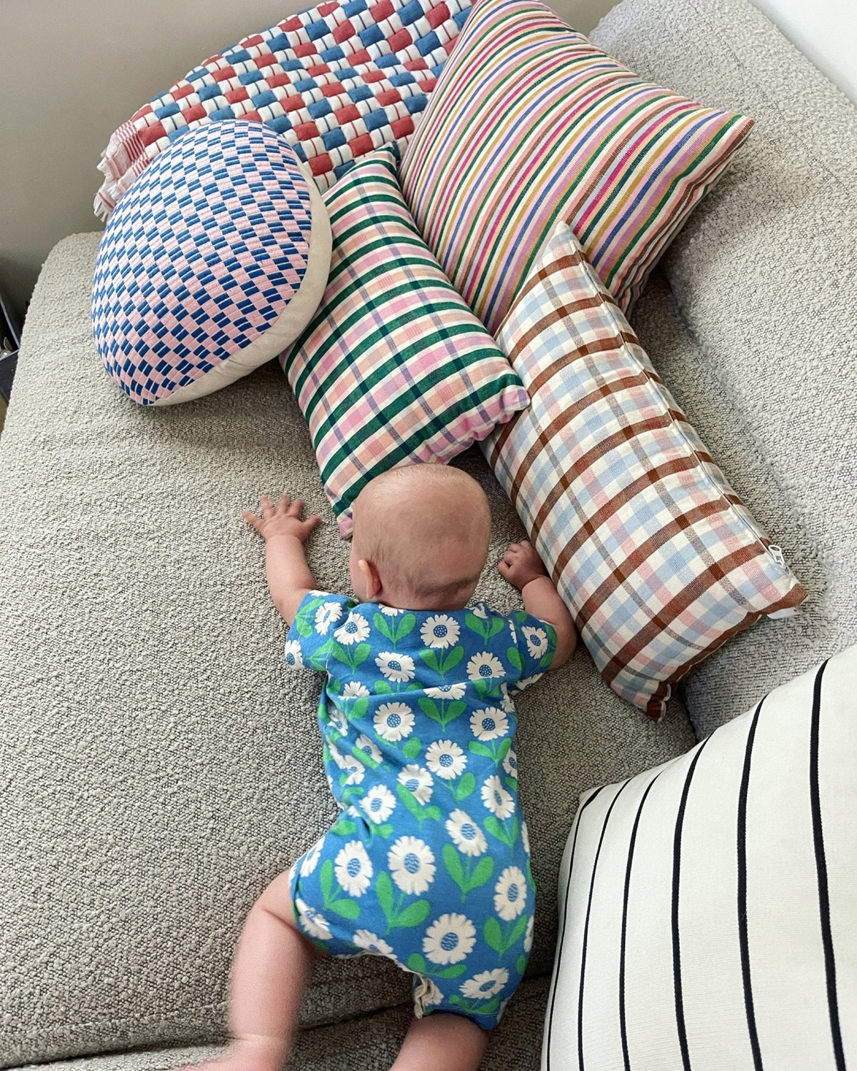 Valentina Rainbow Stripe Pillows