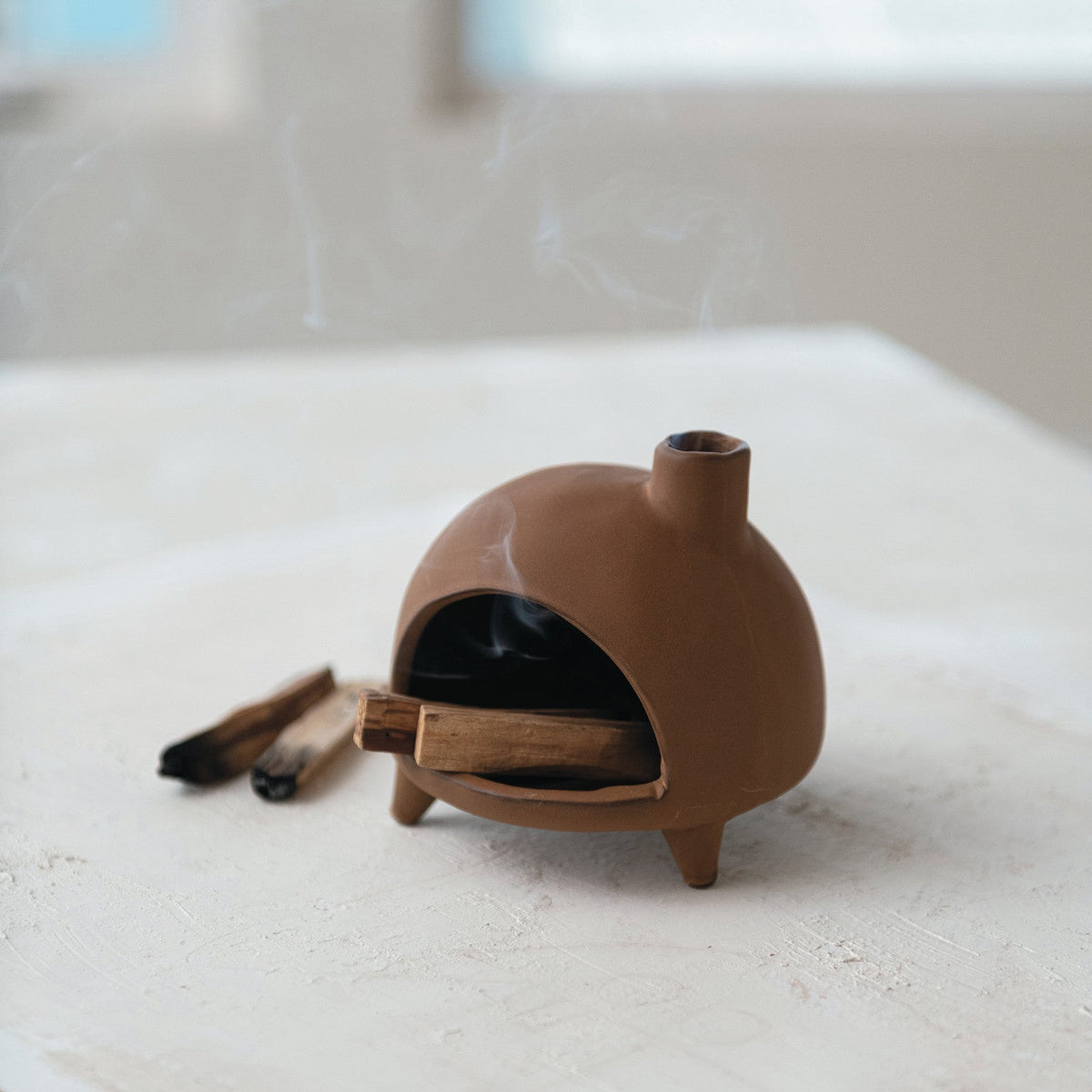 Terracotta Chimney Incense & Smudge Stick Burner