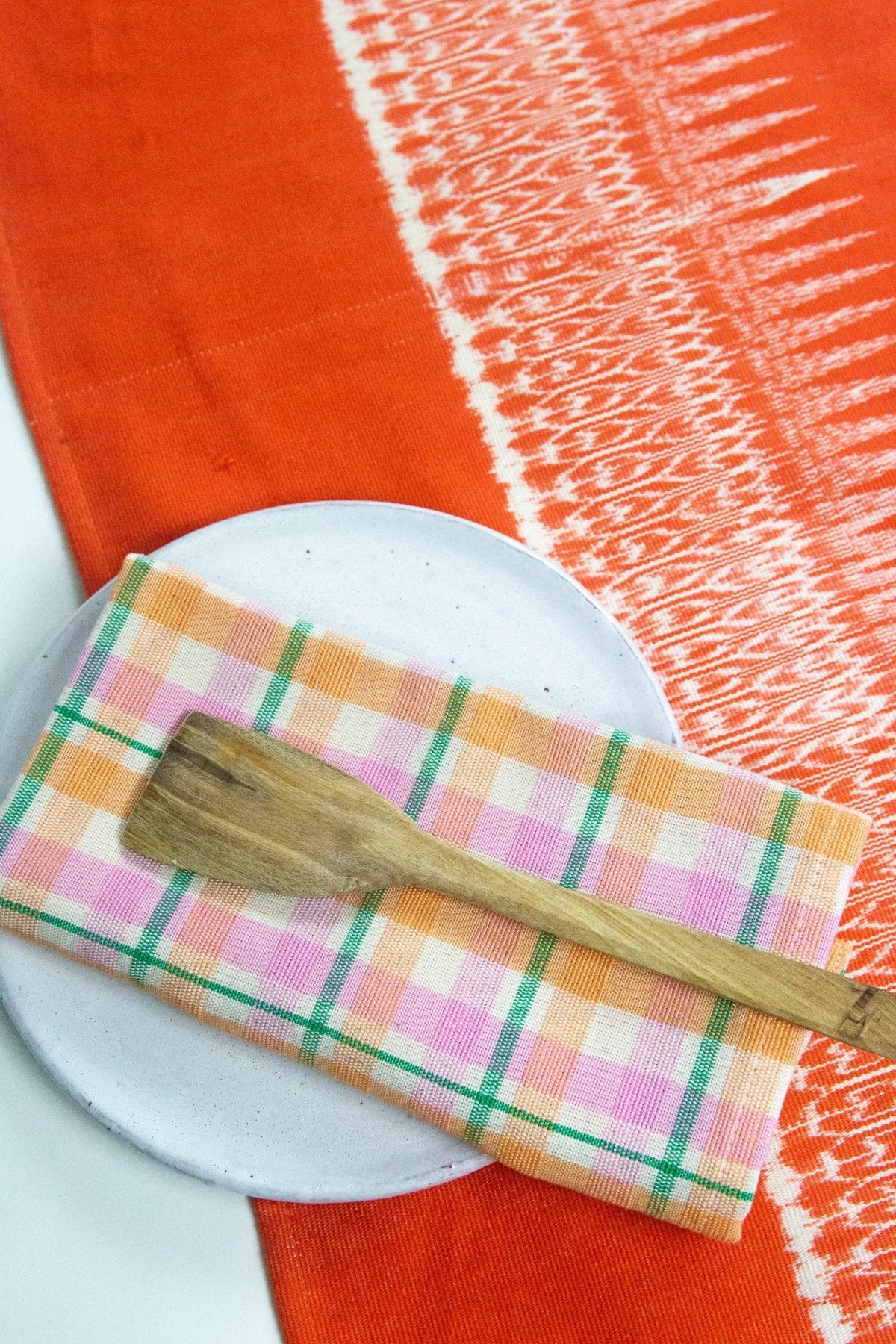 Gabriela Jaspe Table Runner - Orange