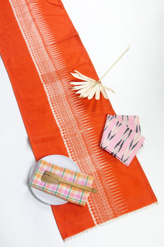 Gabriela Jaspe Table Runner - Orange