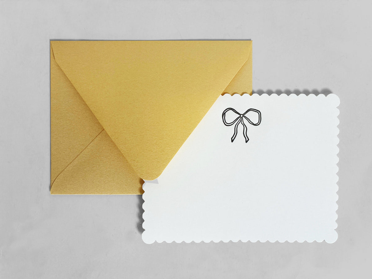 Vintage Bow Letterpress Greeting Card | Pretty Everyday Card