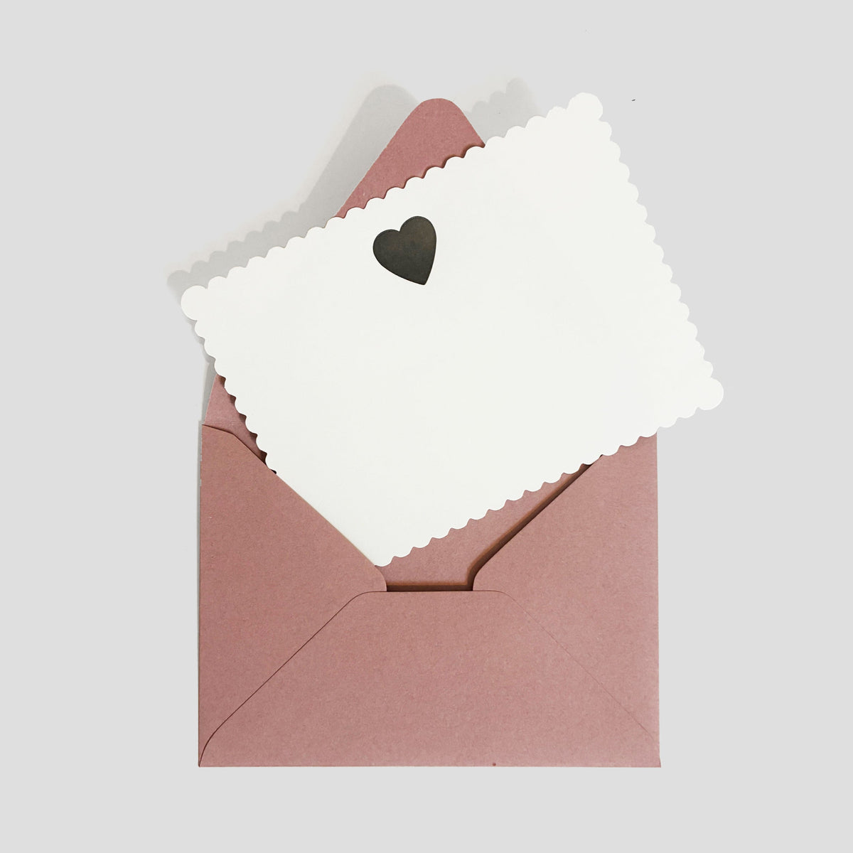 Classic Heart Letterpress Greeting Card | Pretty Everyday Card