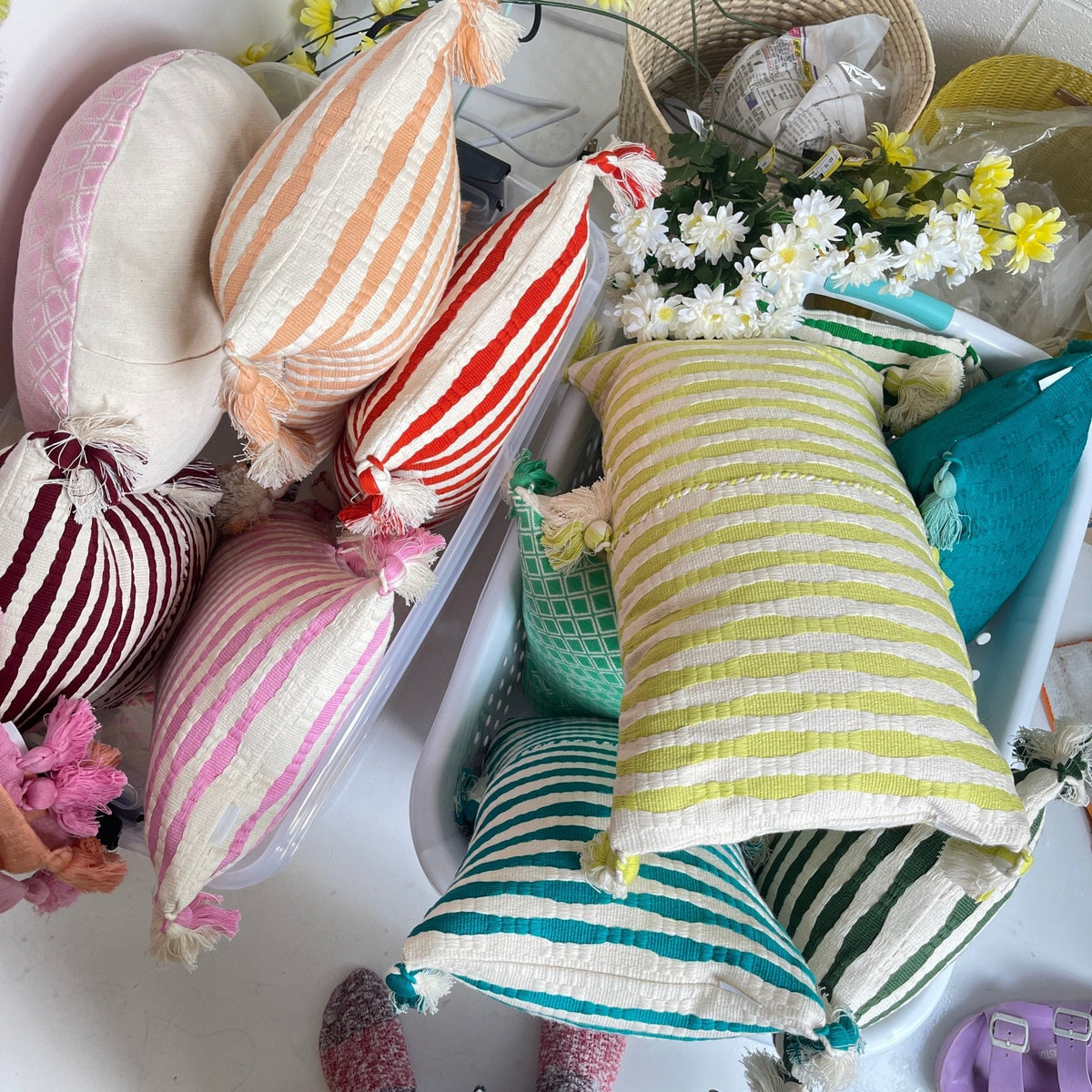 Antigua Pillow - Lemon Lime