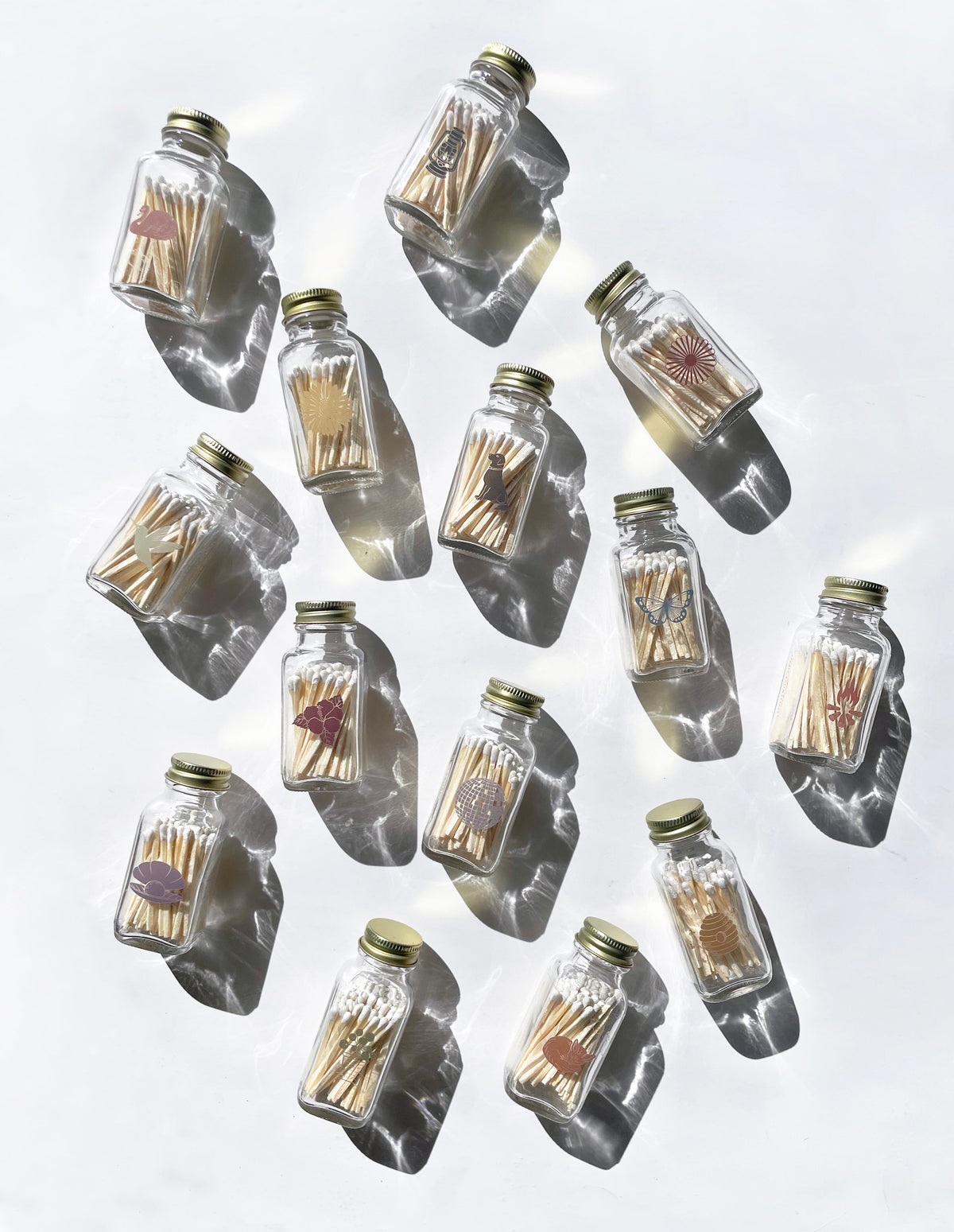 Sunflower Jar of Matches | Modern Farmhouse Match Cloche