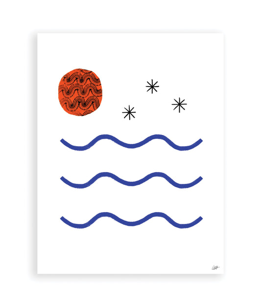 La Plage Art Print