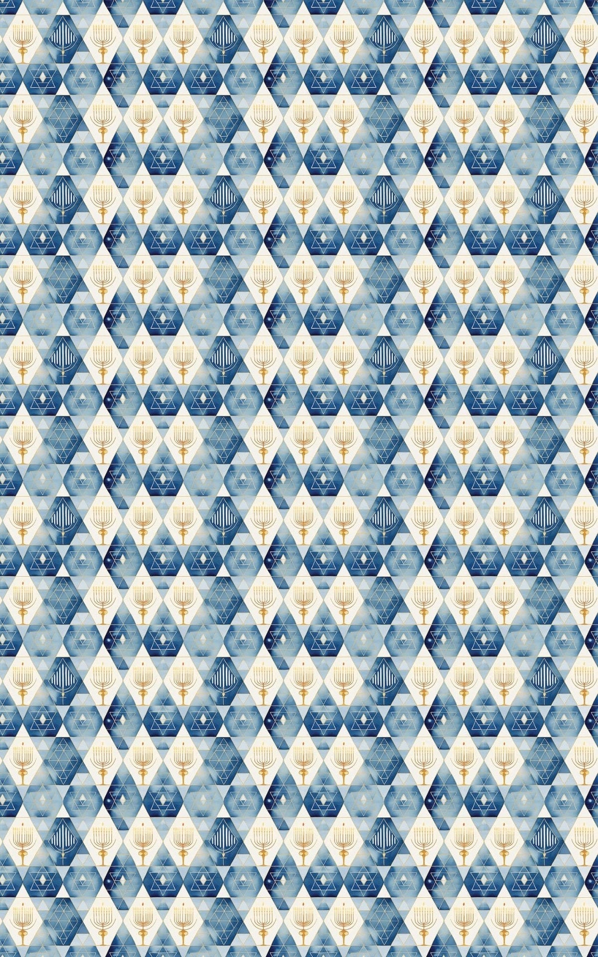 Golden Glow of Hanukkah Wrapping Paper