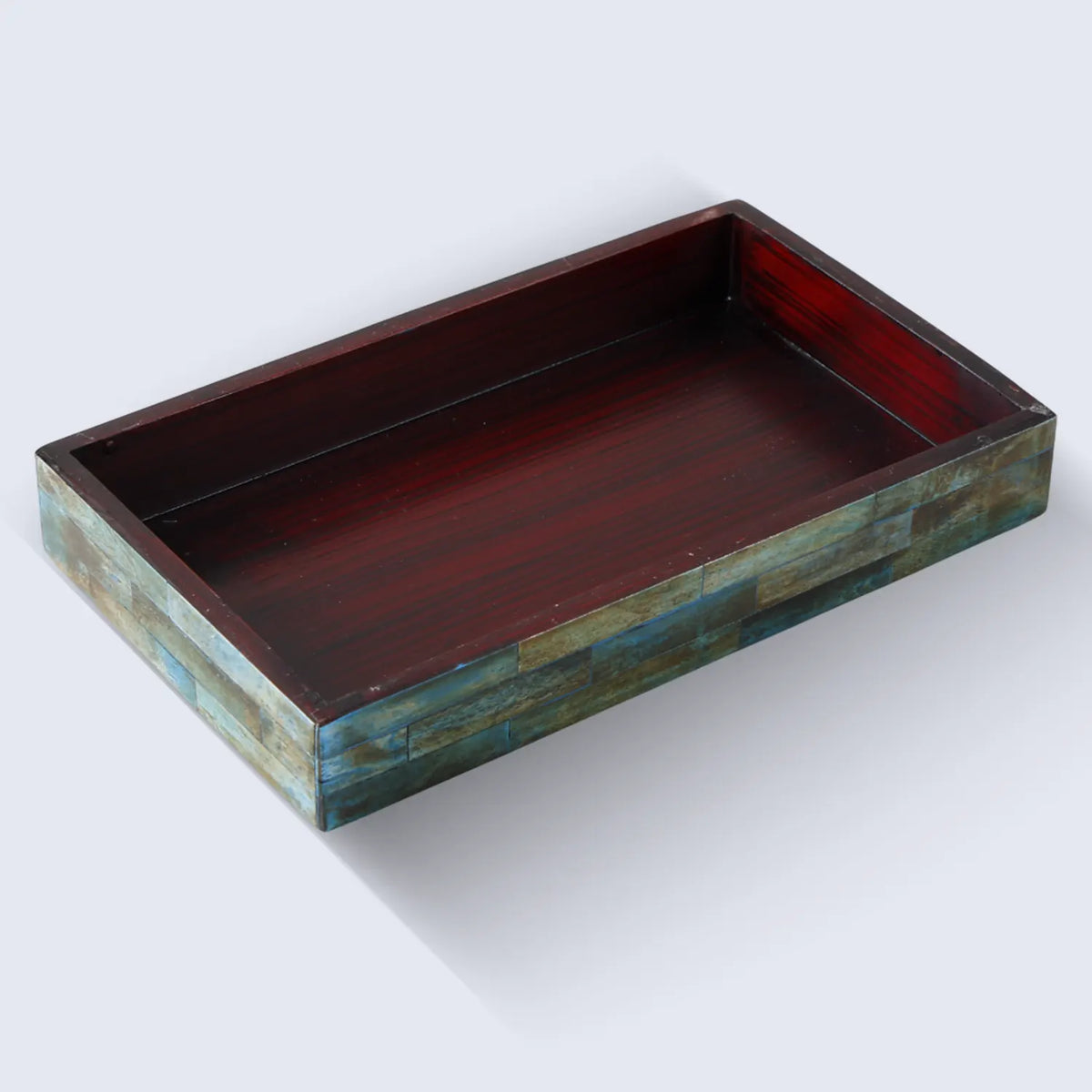 Verdigris Bone Inlay Tray