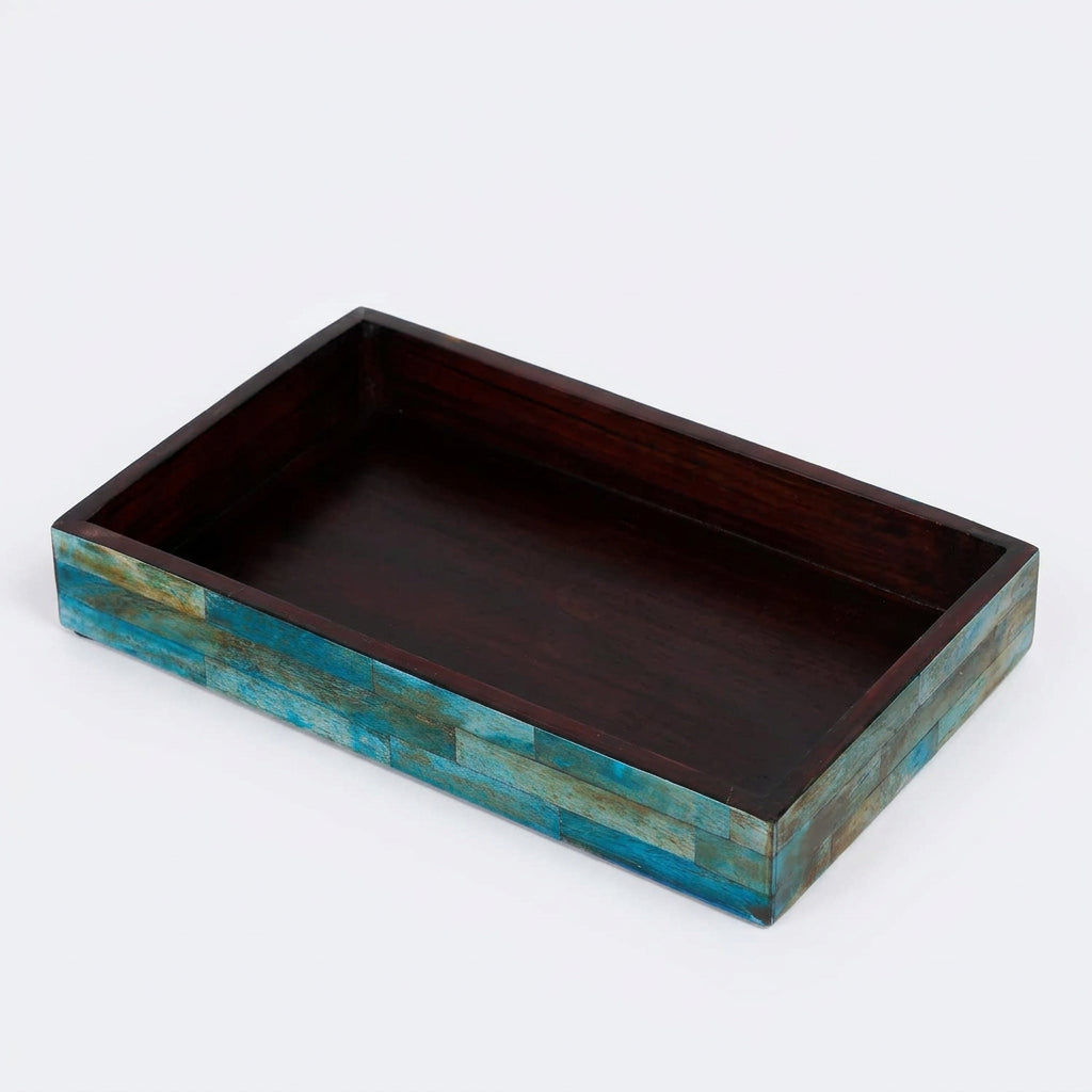Verdigris Bone Inlay Tray