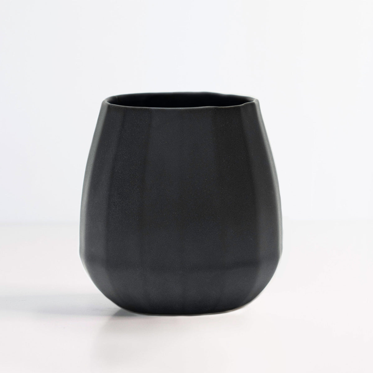 Set of 2 Ceramic Stemless Wine Glasses
