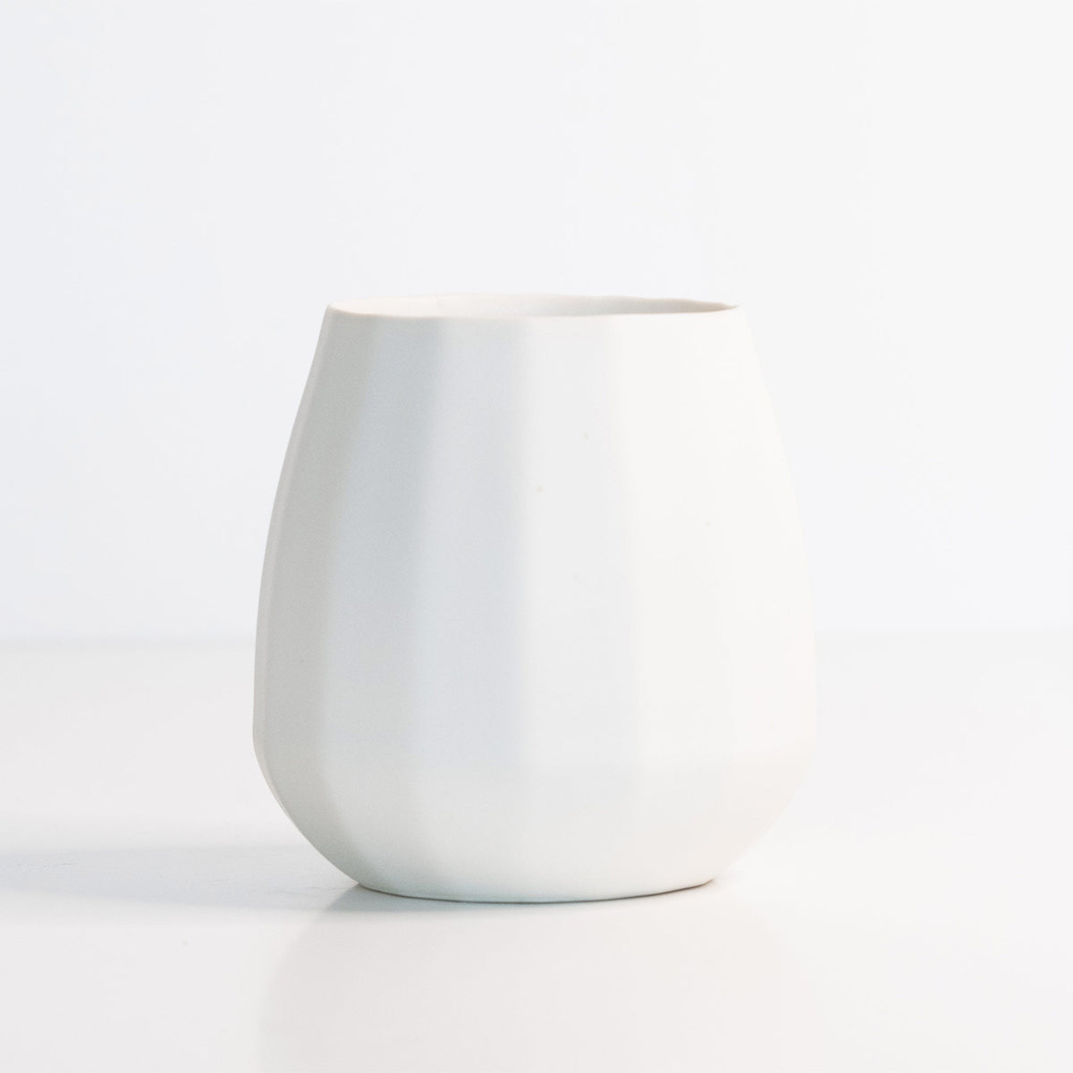 Set of 2 Ceramic Stemless Wine Glasses