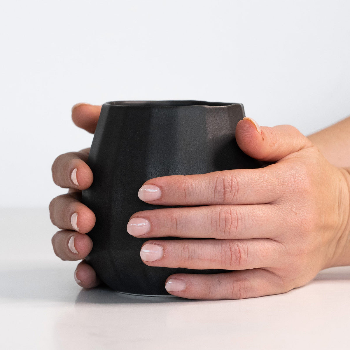 Set of 2 Ceramic Stemless Wine Glasses