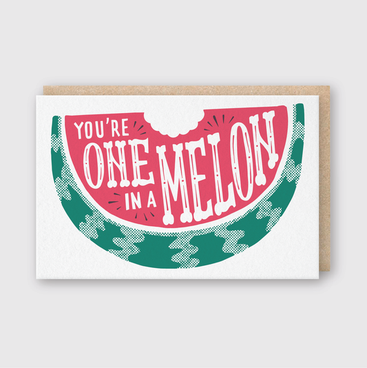 One in a Melon Greeting Card