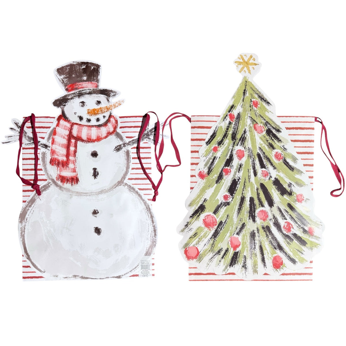 Snowman & Christmas Tree Gift Bags