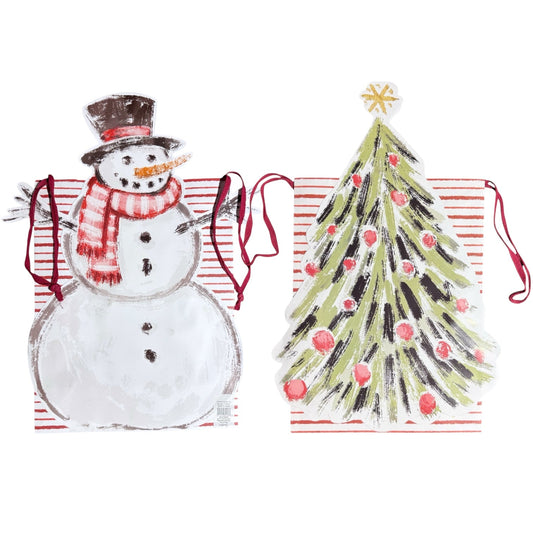 Snowman & Christmas Tree Gift Bags