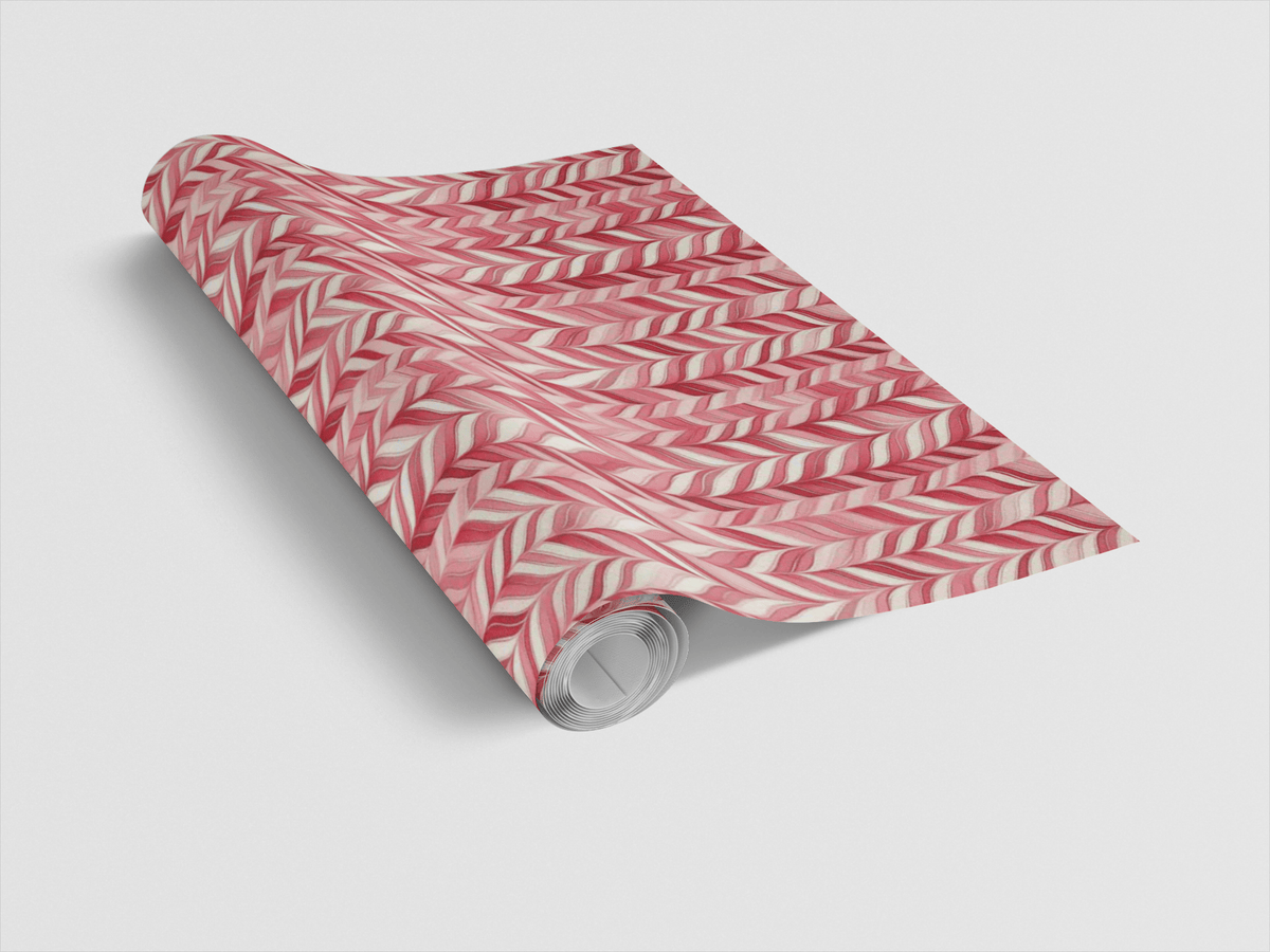 Pink and Red Stripes Wrapping Paper