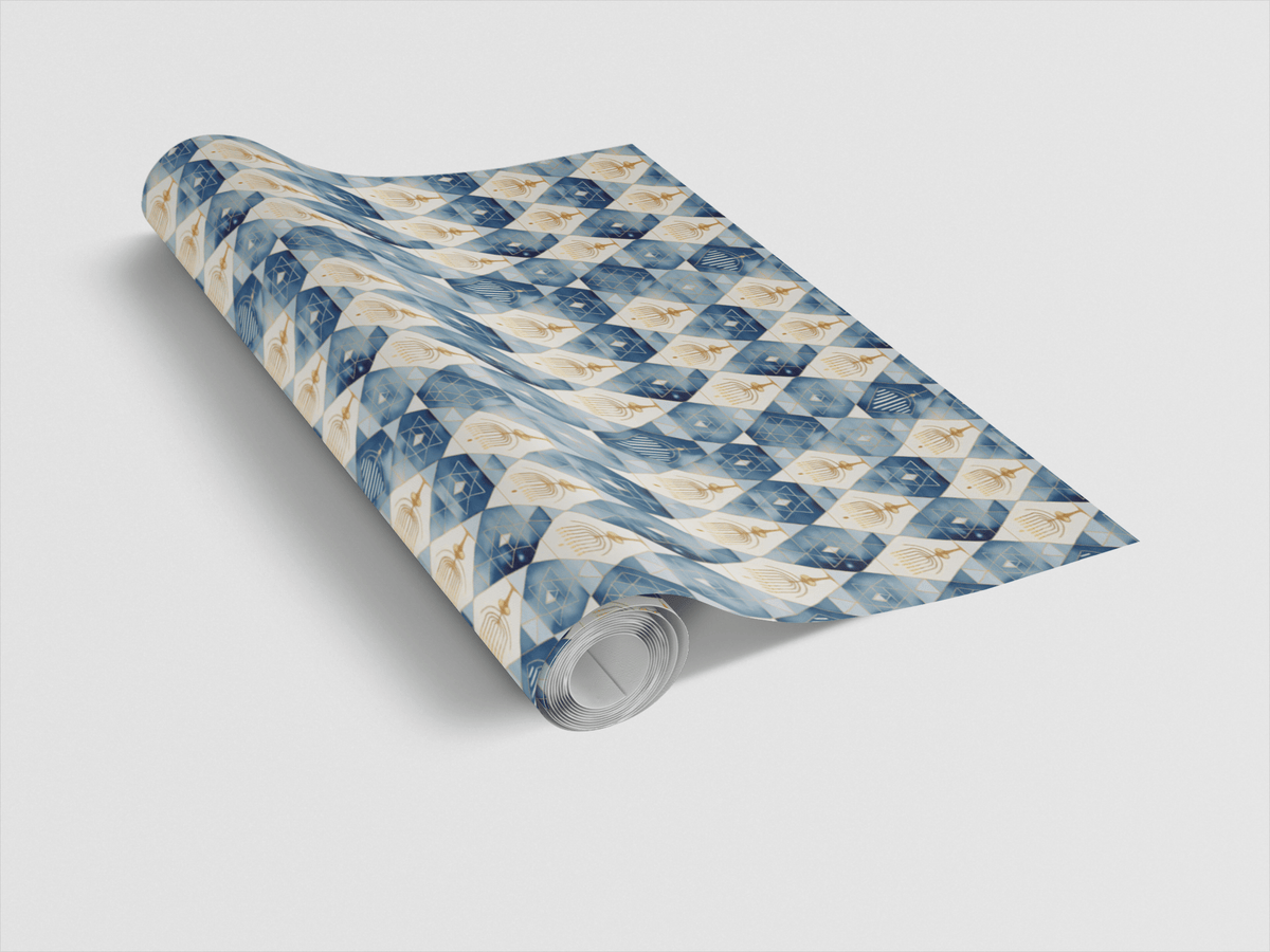 Golden Glow of Hanukkah Wrapping Paper