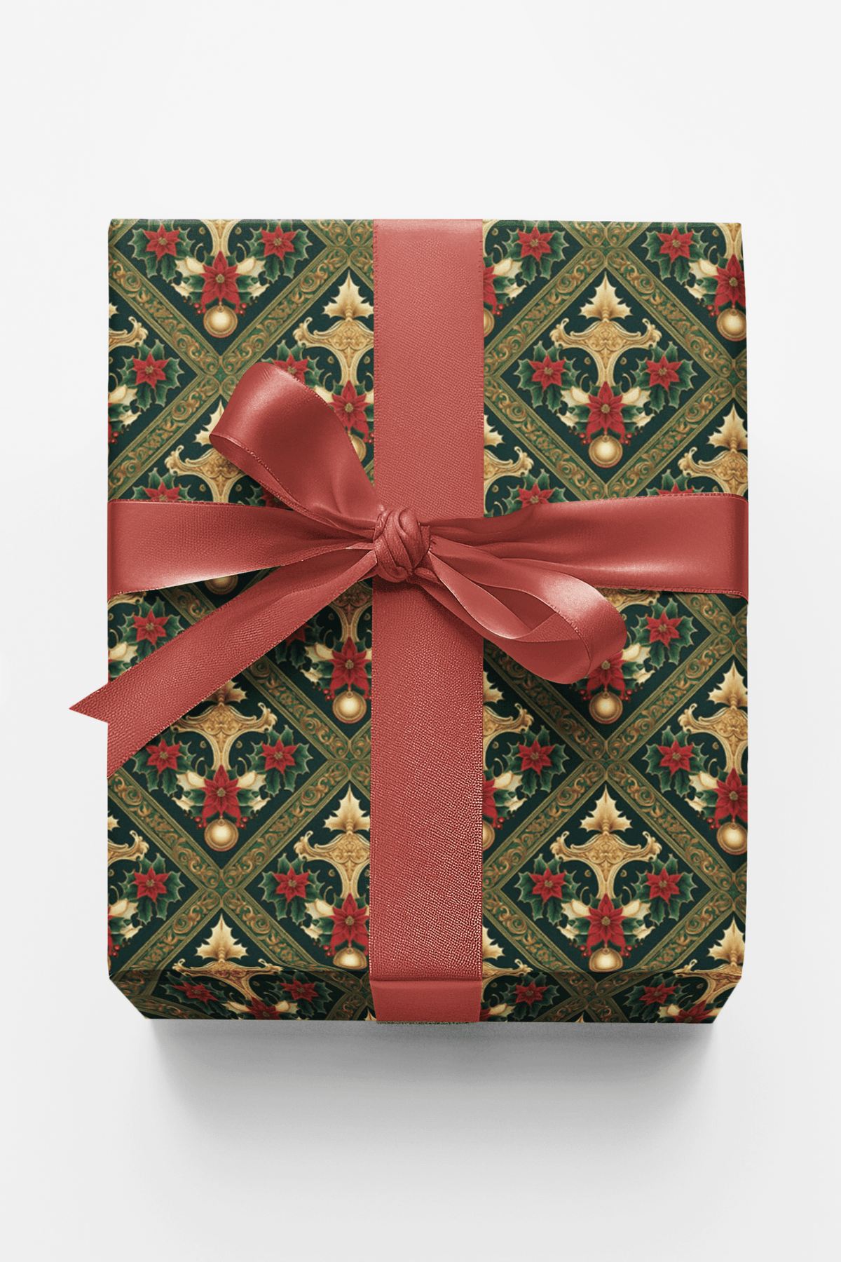 Yuletide Royal Emblems Wrapping Paper