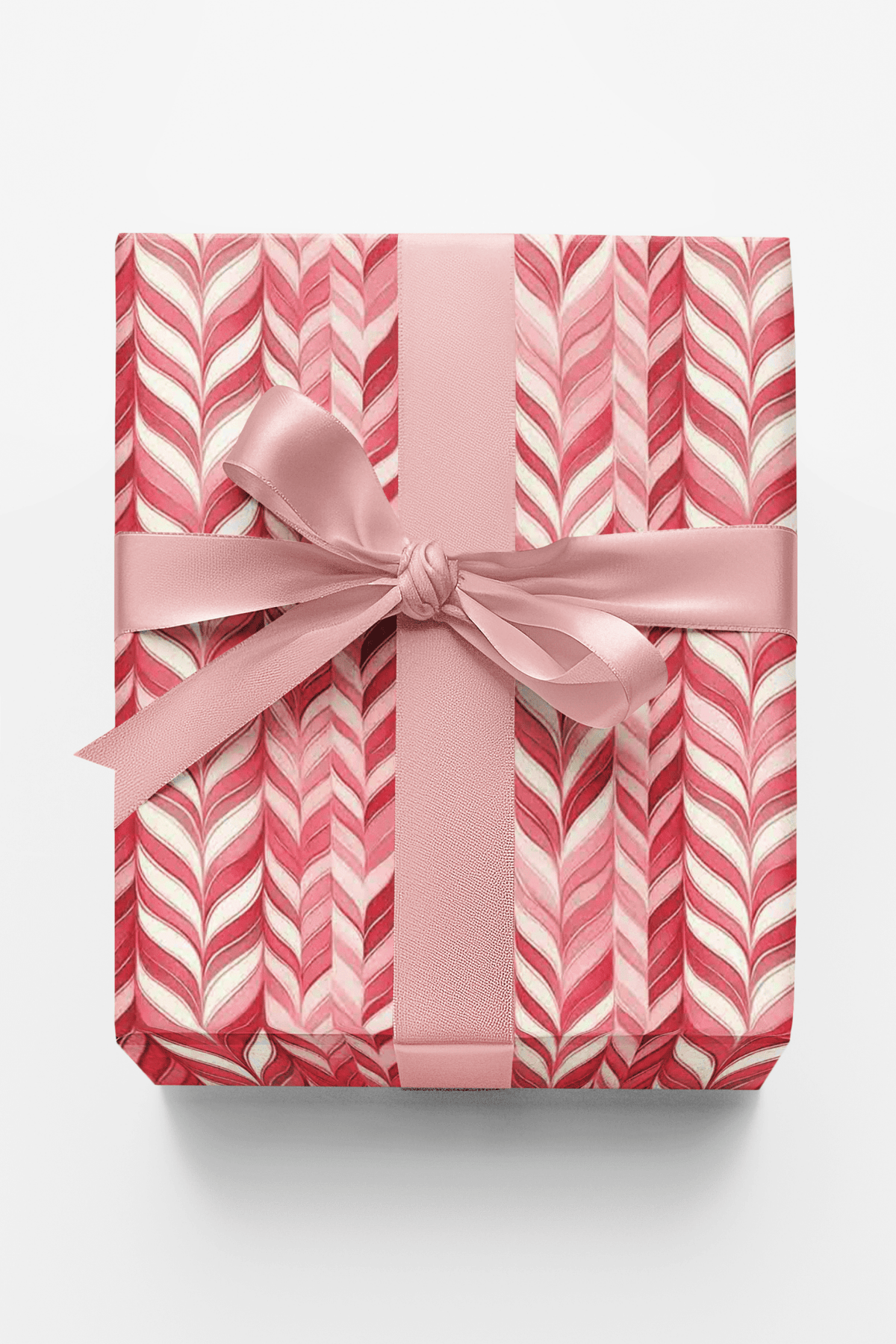 Pink and Red Stripes Wrapping Paper