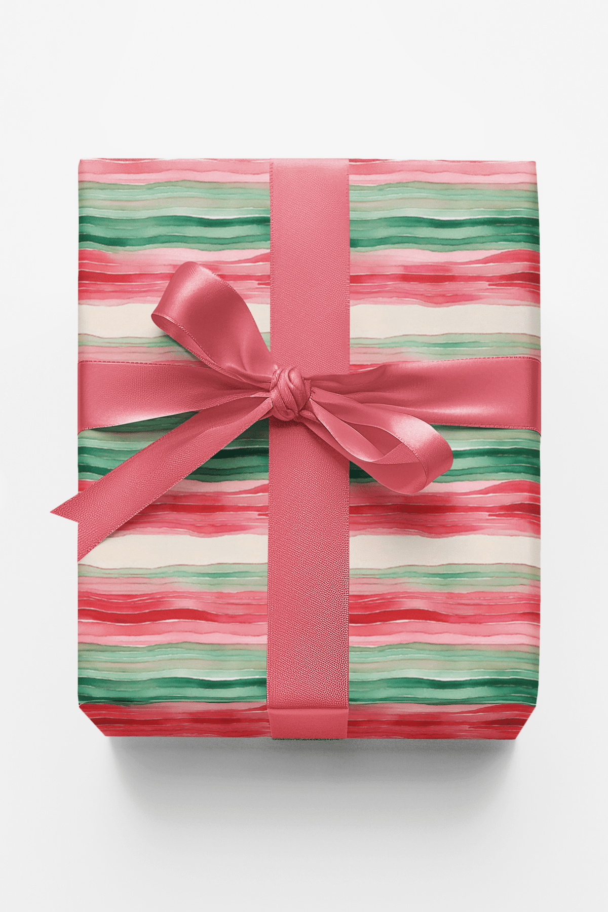 Whispering Winter Stripes Wrapping Paper