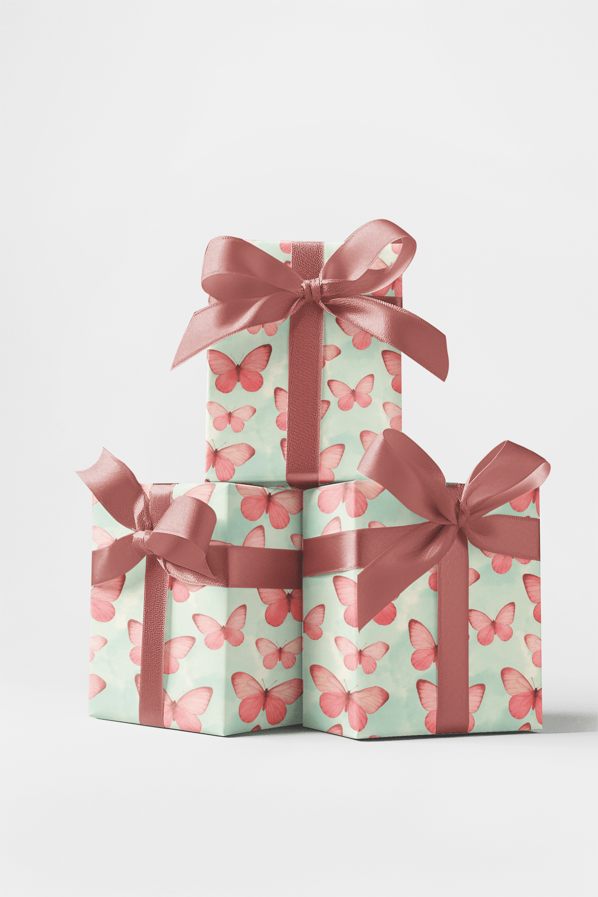 Peach Blossom Flight Wrapping Paper